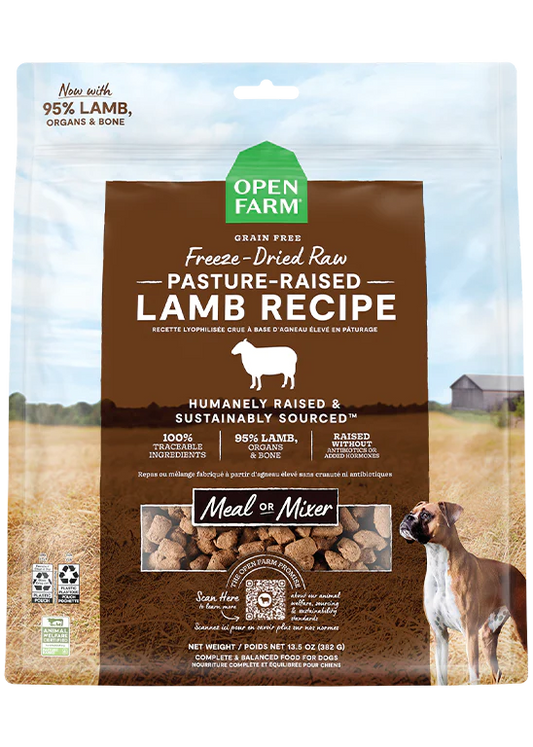 Open Farm Freeze Dried Raw Morsels, Pasture-raised Lamb