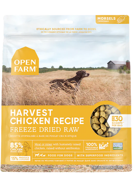 Open Farm Freeze Dried Raw Morsels, Harvest Chicken