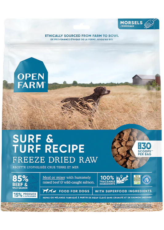 Open Farm Freeze Dried Raw Morsels, Surf & Turf