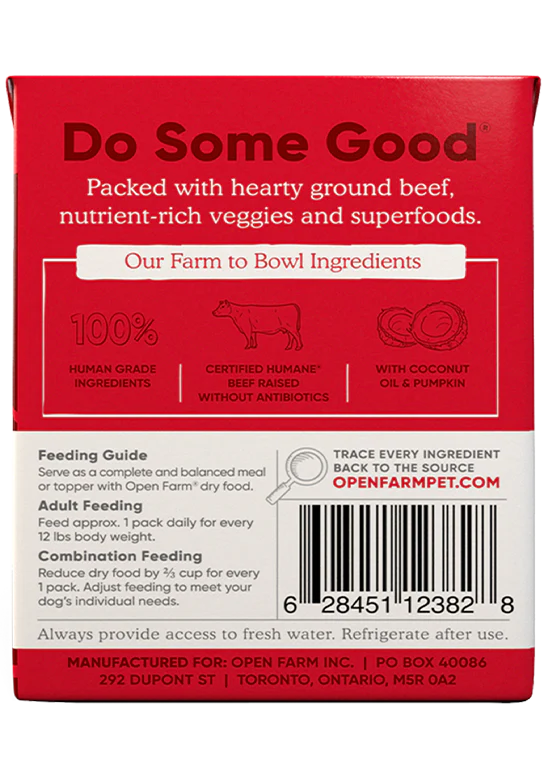 Open Farm Grass-Fed Beef Rustic Stew