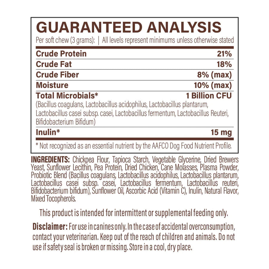 Natural Dog Company Super-Flora Soft Chew Probiotic