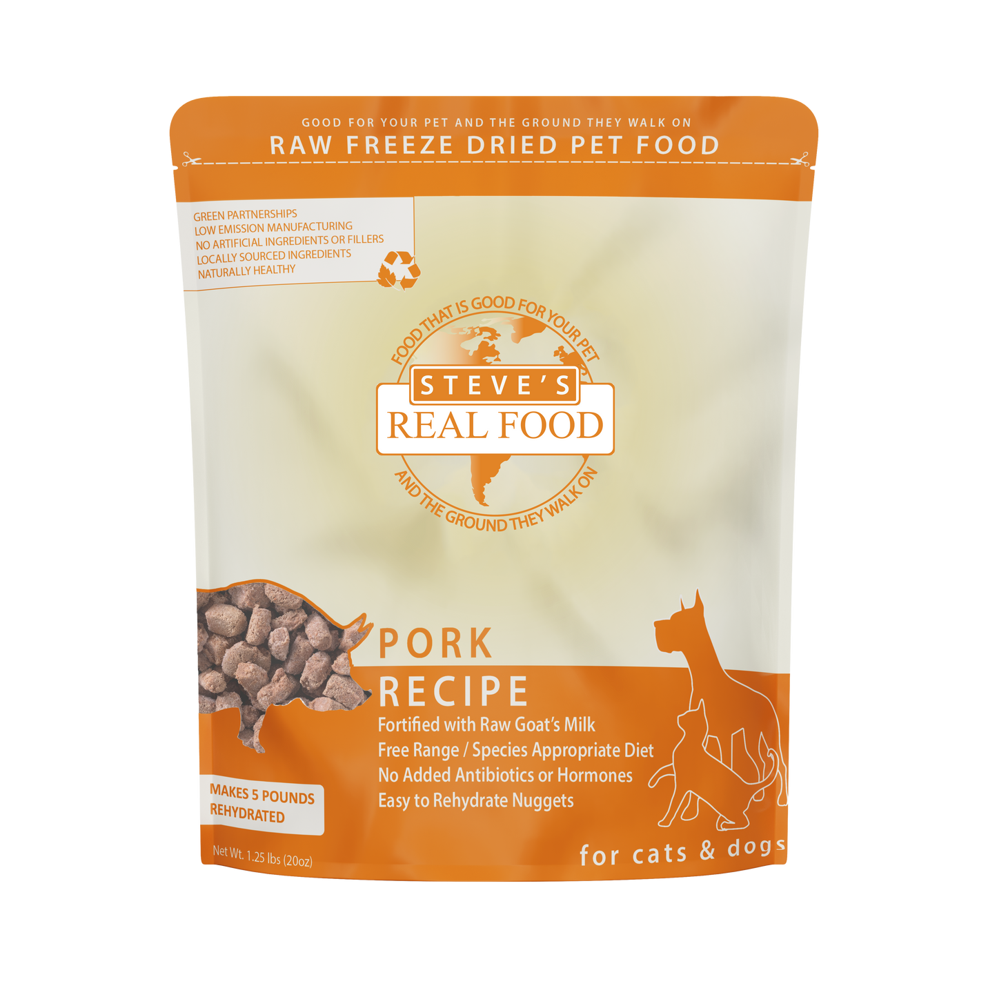 Steve’s Freeze Dried Raw Pork Dog Food