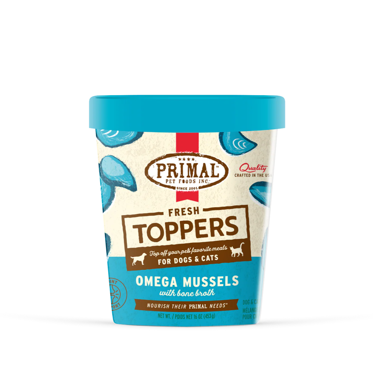 Omega Mussels Primal Frozen Topper