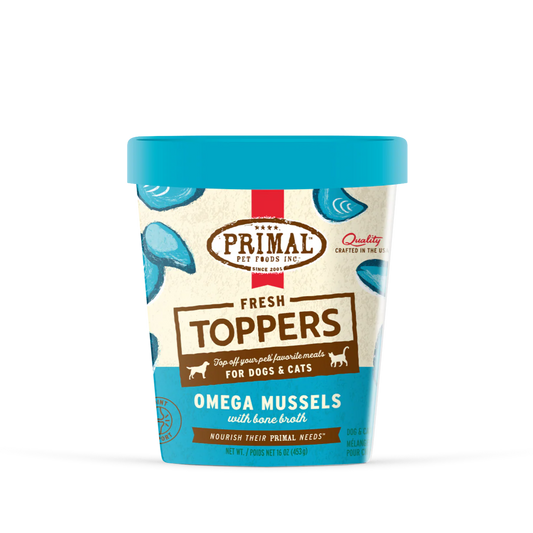 Omega Mussels Primal Frozen Topper