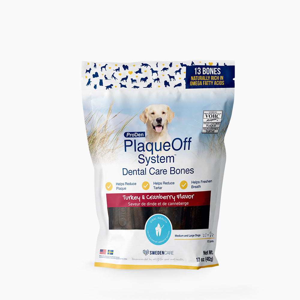 ProDen PlaqueOff System™ Dental Care Bones- Turkey & Cranberry