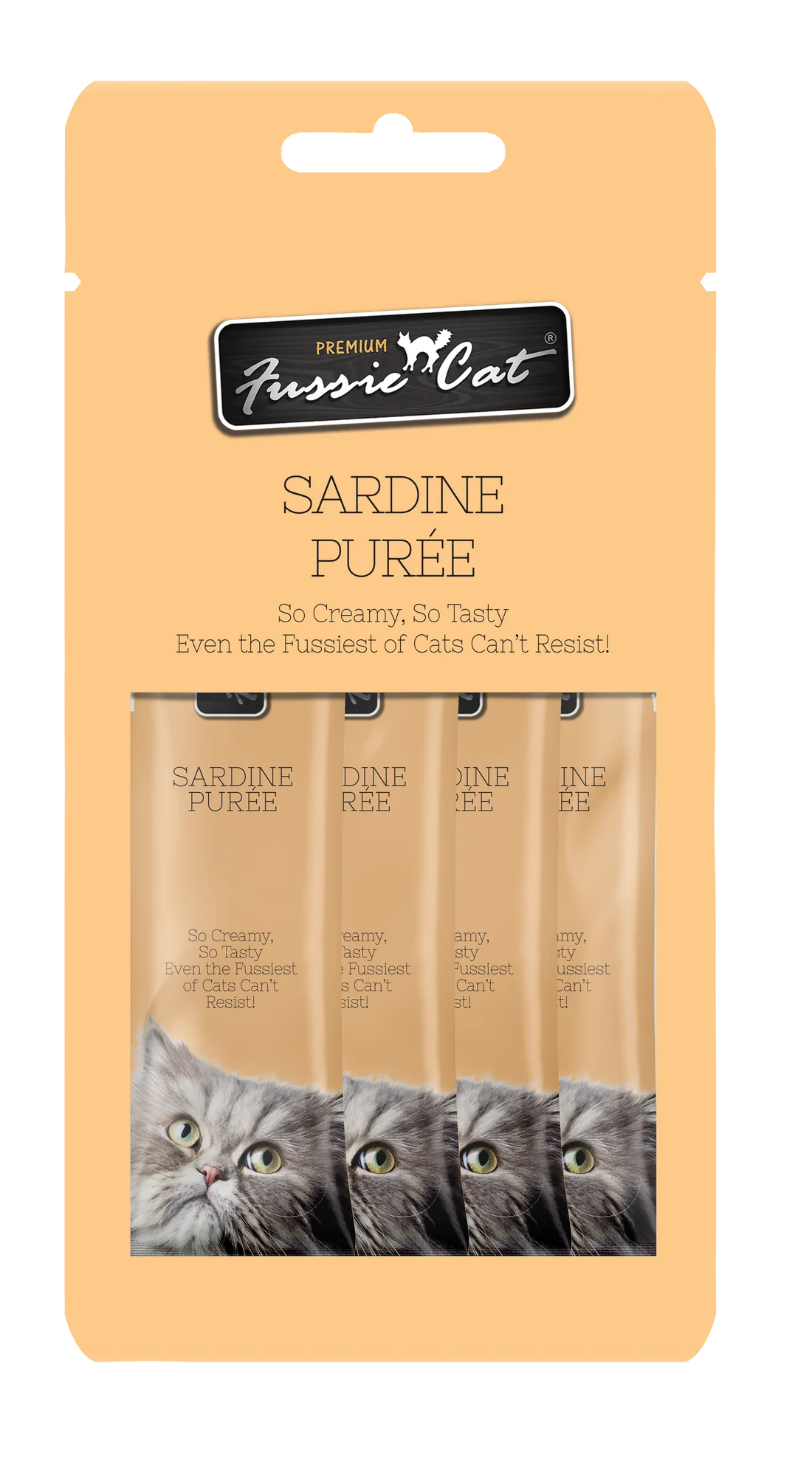 Fussie Cat 4-Pack Puree, Sardine