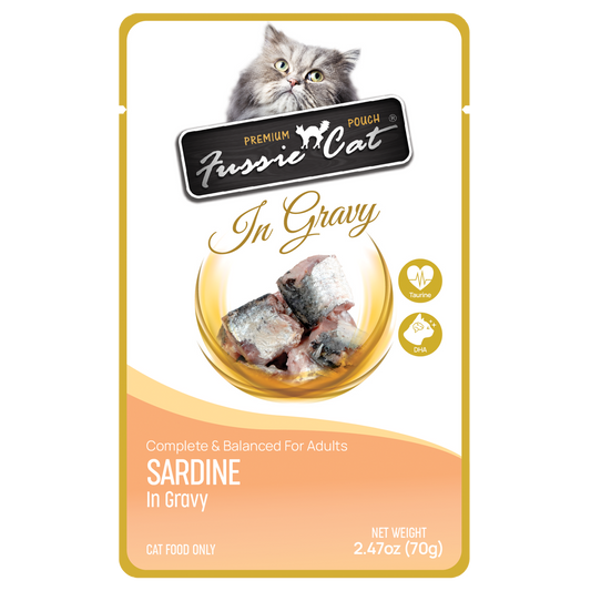 Fussie Cat Sardine in Gravy Pouch