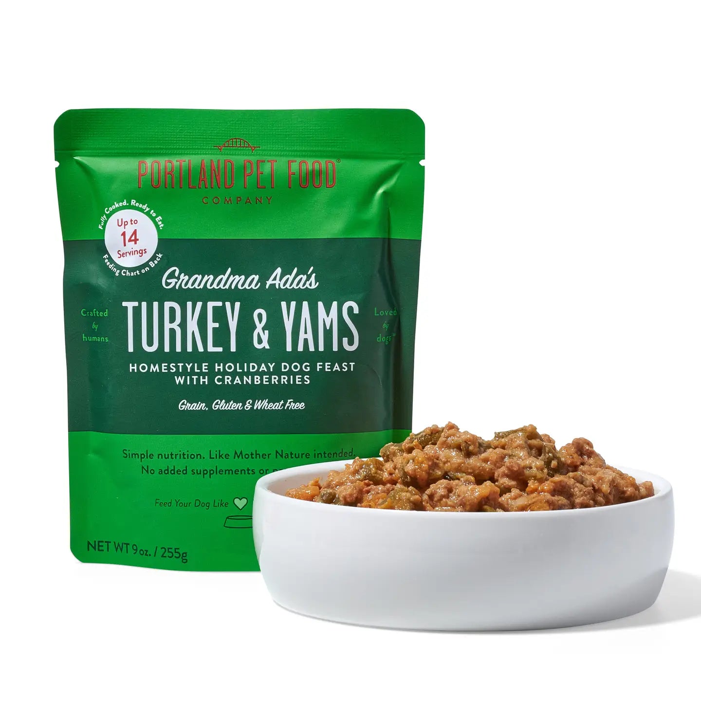 Portland Pet Turkey & Yams Dog Food Pouch
