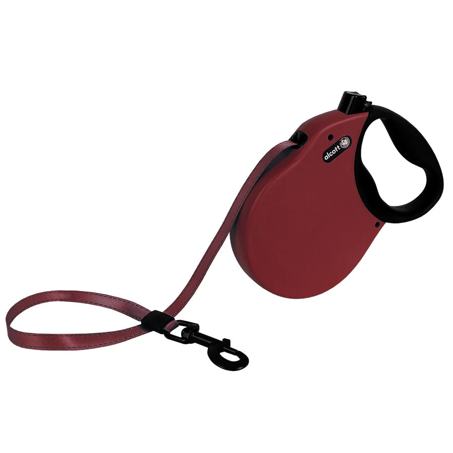 Alcott Retractable Leash - Red 24' Expedition