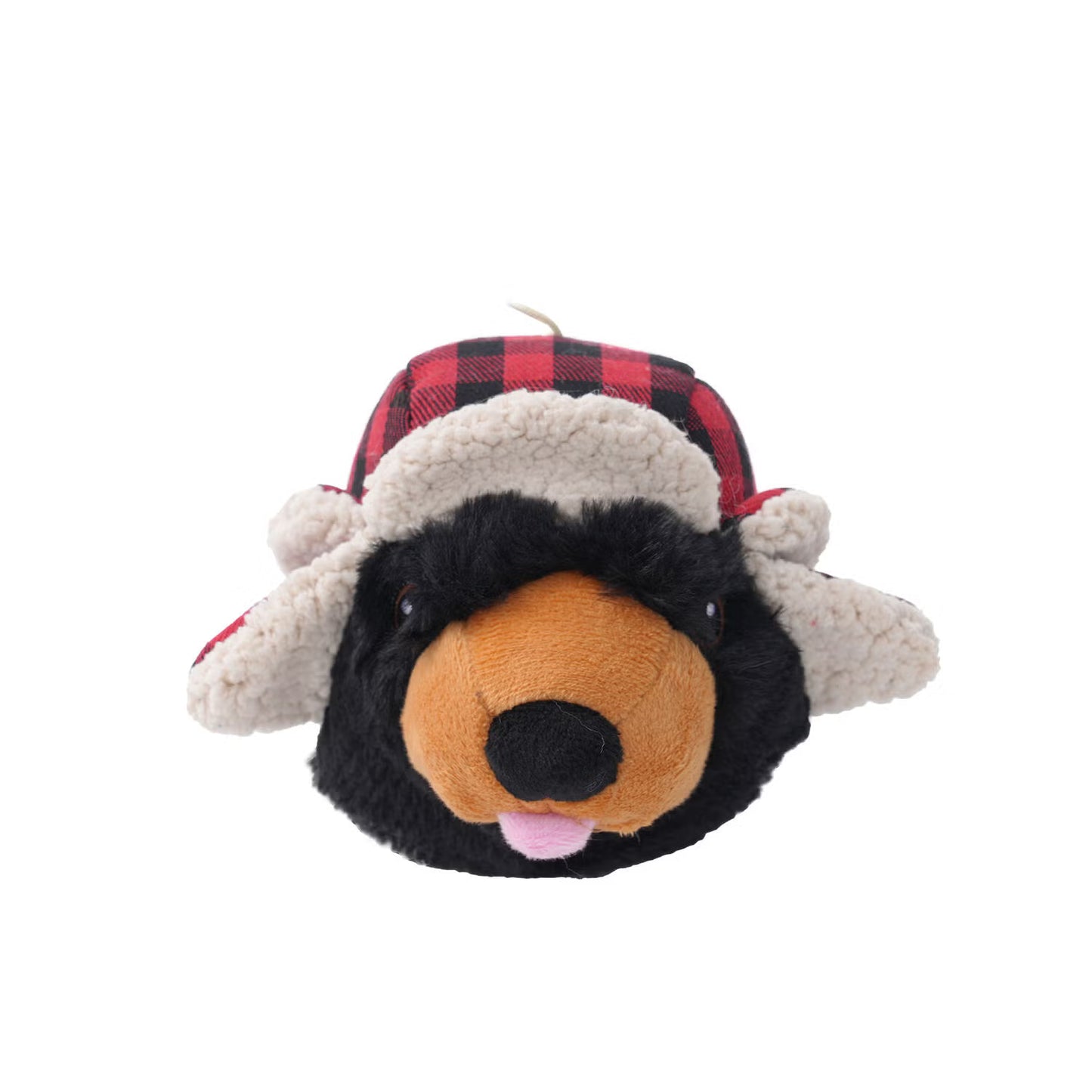 Tall Tails Bear Head Holiday Plush Toy