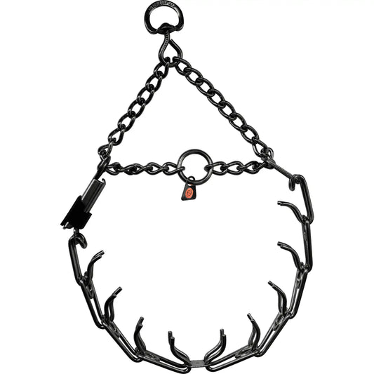 Herm Sprenger Black Stainless Steel Training Collar with Center