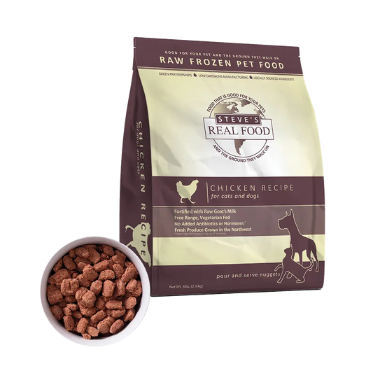 Steve’s Frozen Raw Dog & Cat Food, Chicken Recipe