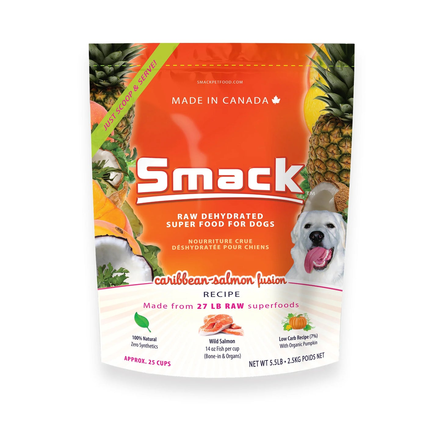 SMACK Caribbean-Salmon Fusion Dehydrated Raw Food