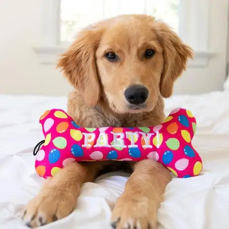 Party Time Pink Plush Bone