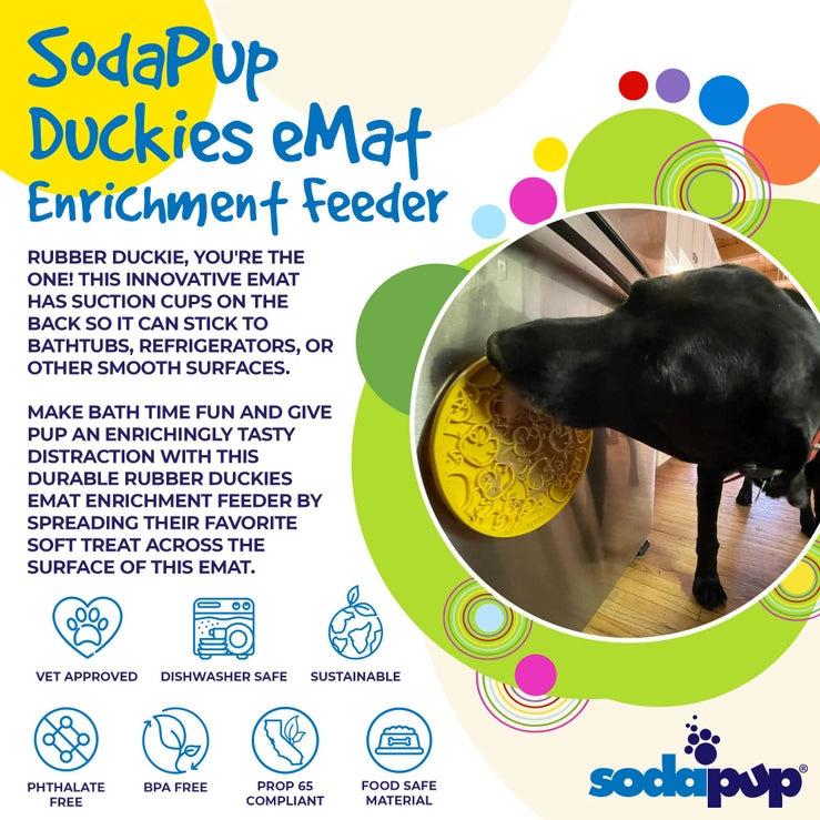 Duckies Lick Mat with Suction Cups