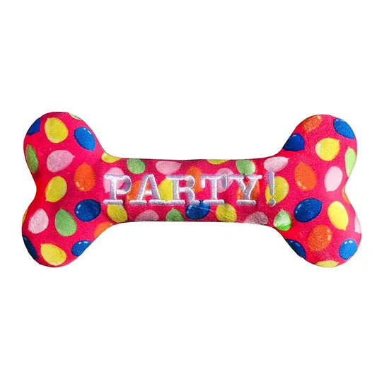 Party Time Pink Plush Bone