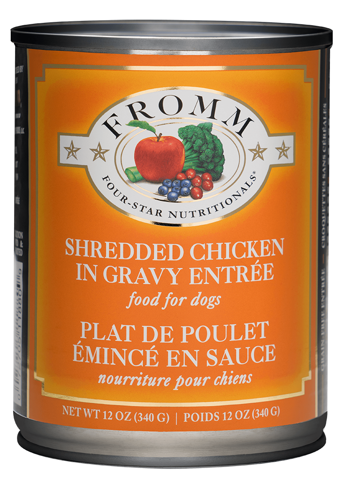 FROMM Four-Star, Shredded Chicken in Gravy Entree