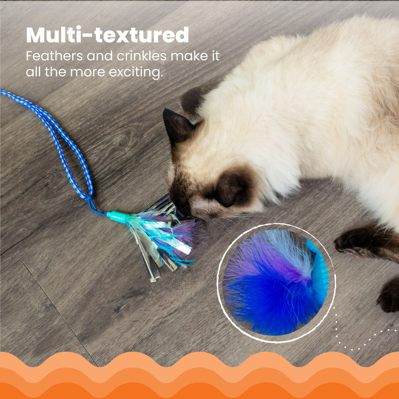 Tail Teaser Air Prey Interactive Cat Wand