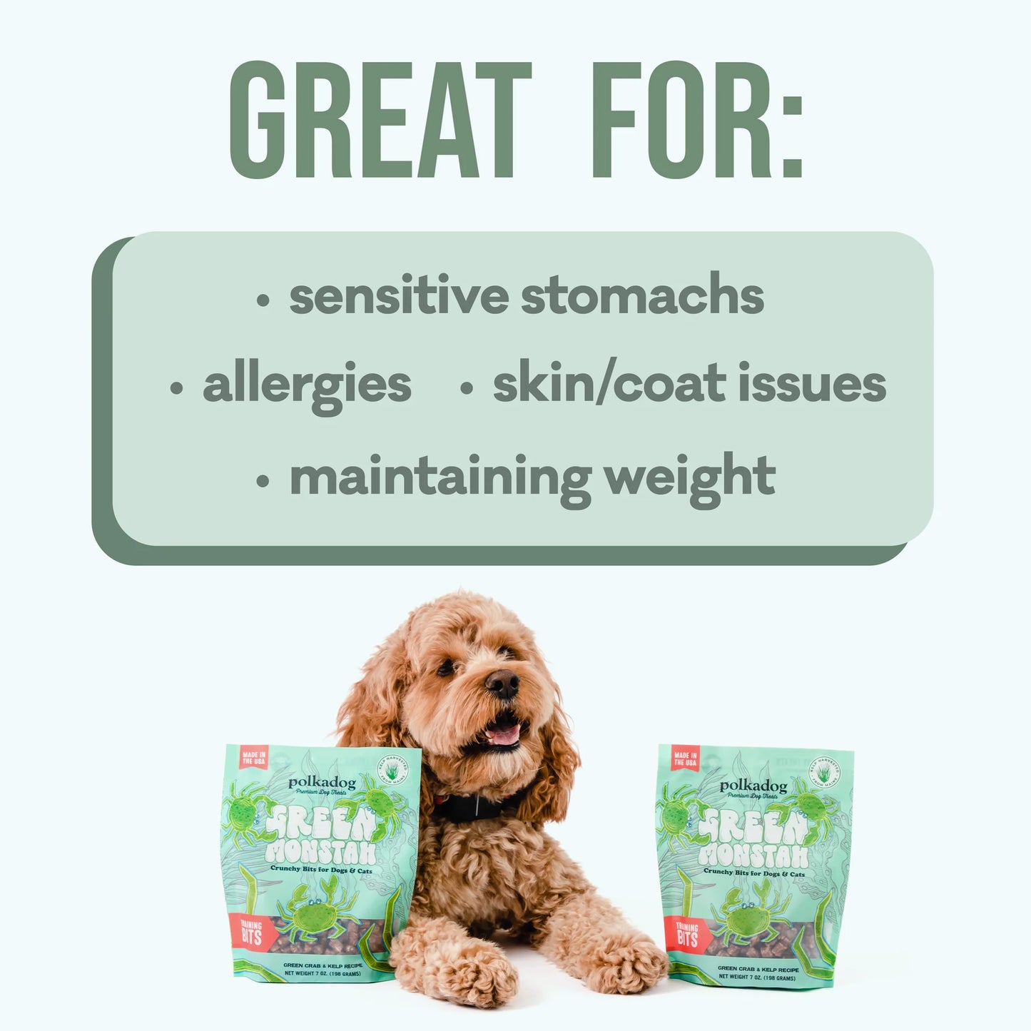 Polkadog Green Monstah Training Bits