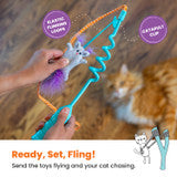 Cat-apult Spring Wand Cat Teaser Wand