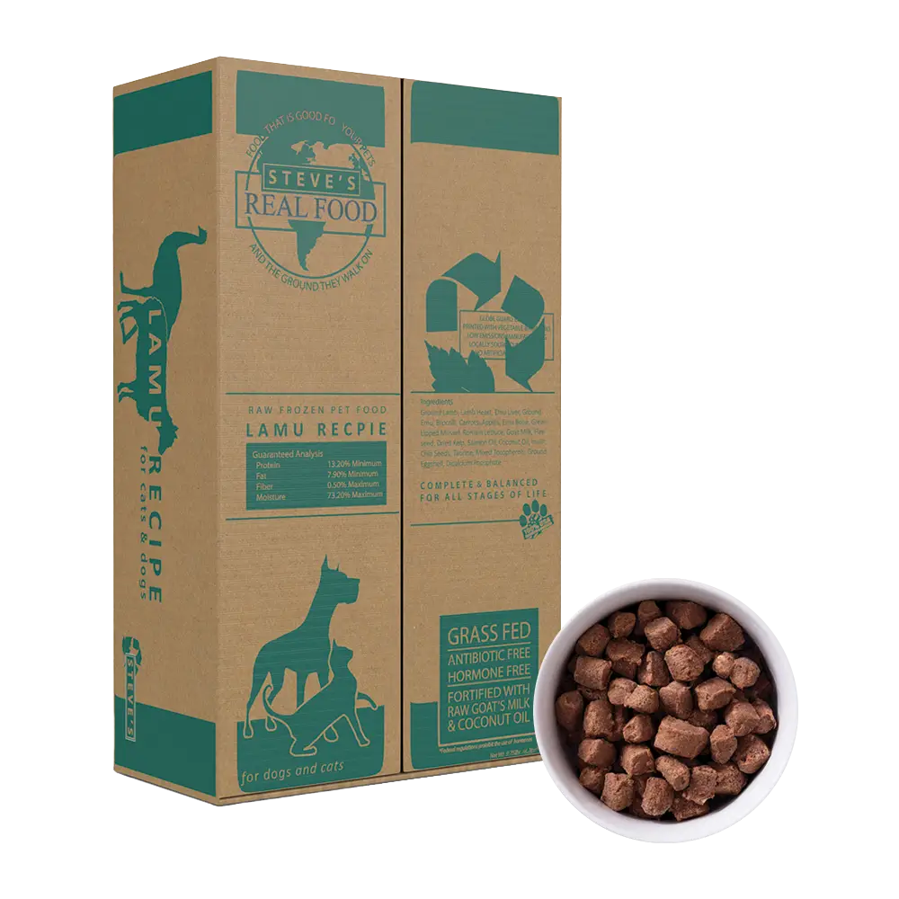 Steve’s Frozen Raw Dog & Cat Food, Lamu Recipe
