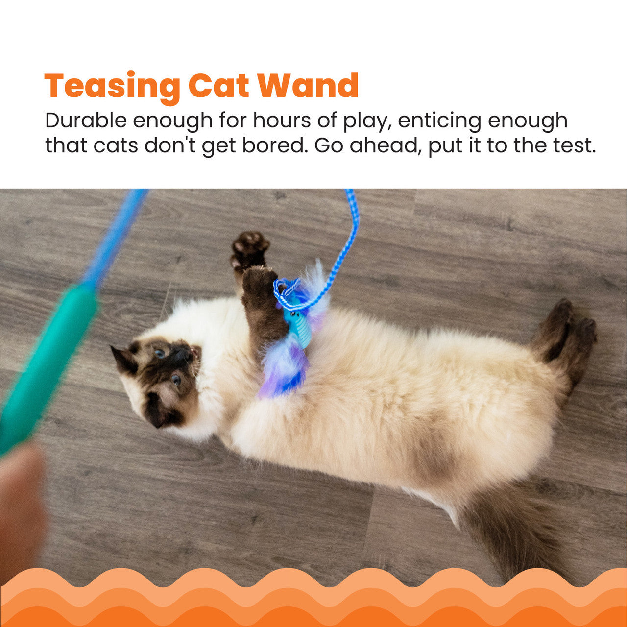 Tail Teaser Air Prey Interactive Cat Wand