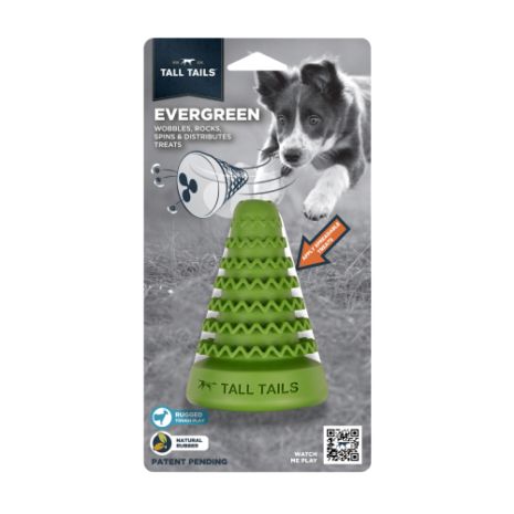 Tall Tails Evergreen Rubber Toy