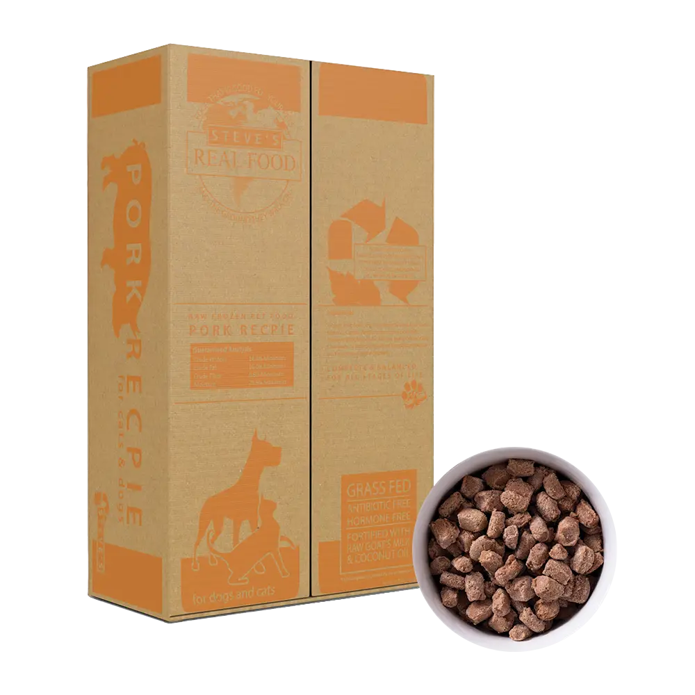 Steve’s Frozen Raw Dog & Cat Food, Pork Recipe