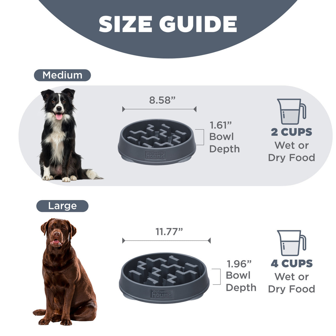Outward Hound Carbon Notch Fun Feeder Slo-Bowl