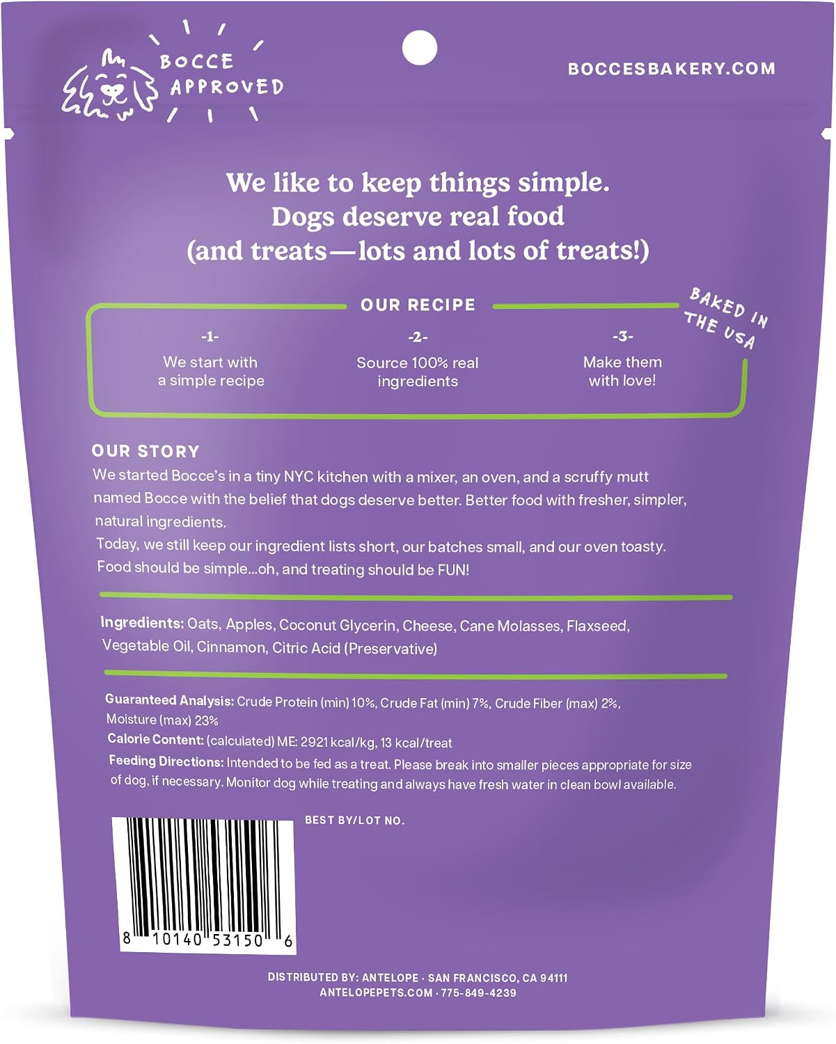 Bocce’s Spiced Cider Soft & Chewy Treats