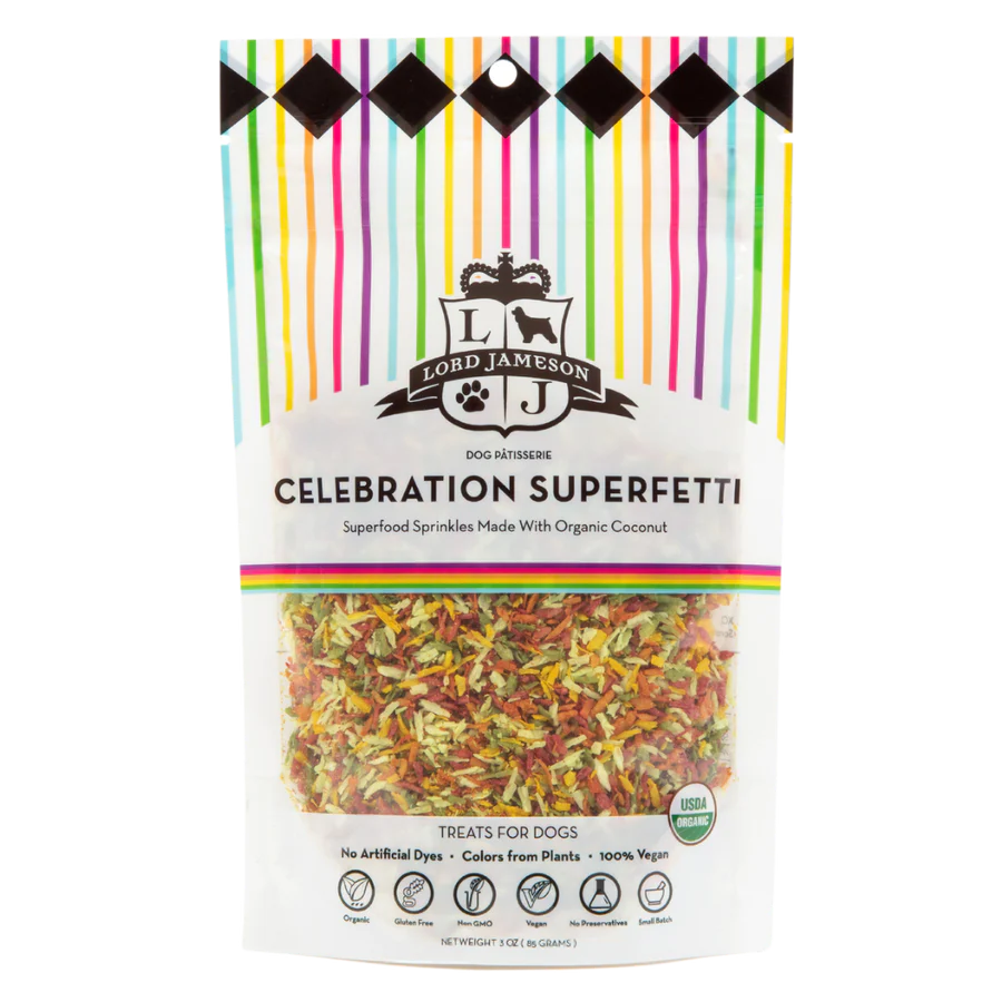Celebration SuperFetti Organic Dog Sprinkles | Lord Jameson