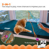 Cat-apult Spring Wand Cat Teaser Wand