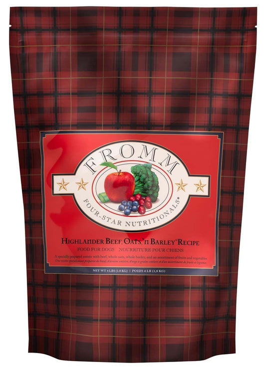 FROMM Four-Star Dry Dog Food, Highlander Beef, Oats, ‘n Barley
