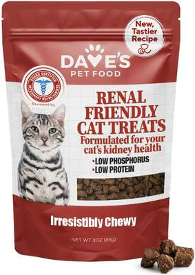 Dave's Pet Food Renal-Friendly Soft & Chewy Cat Treats