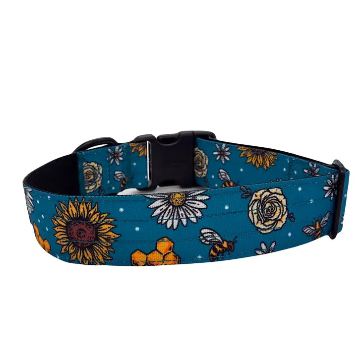 Outback Hound Bee's Knees Teal Trail Collar