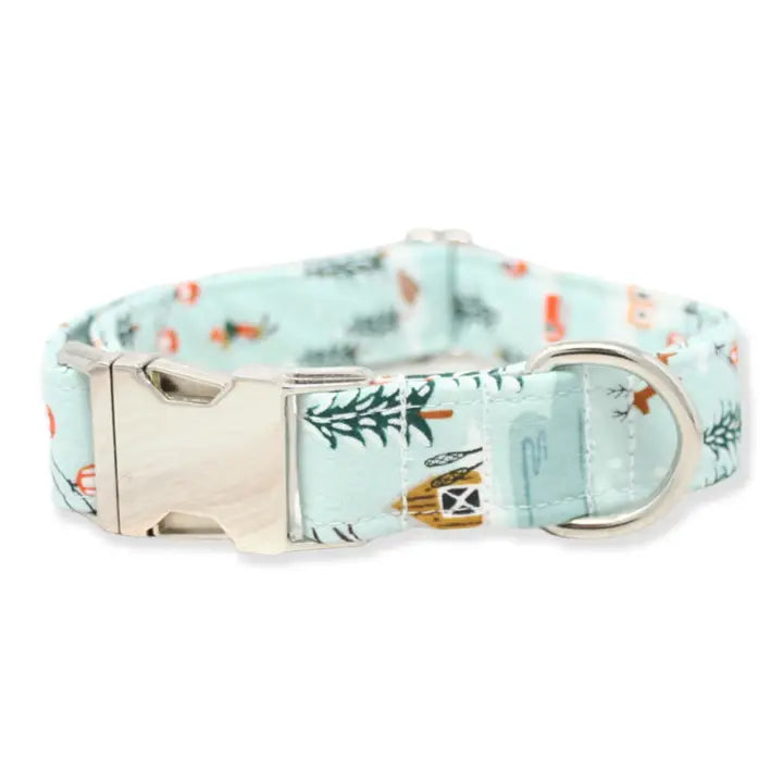 Holiday Village Christmas Print Collar