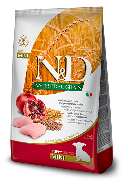 Farmina N&D Ancestral Grain - CHICKEN, SPELT & POMEGRANATE PUPPY