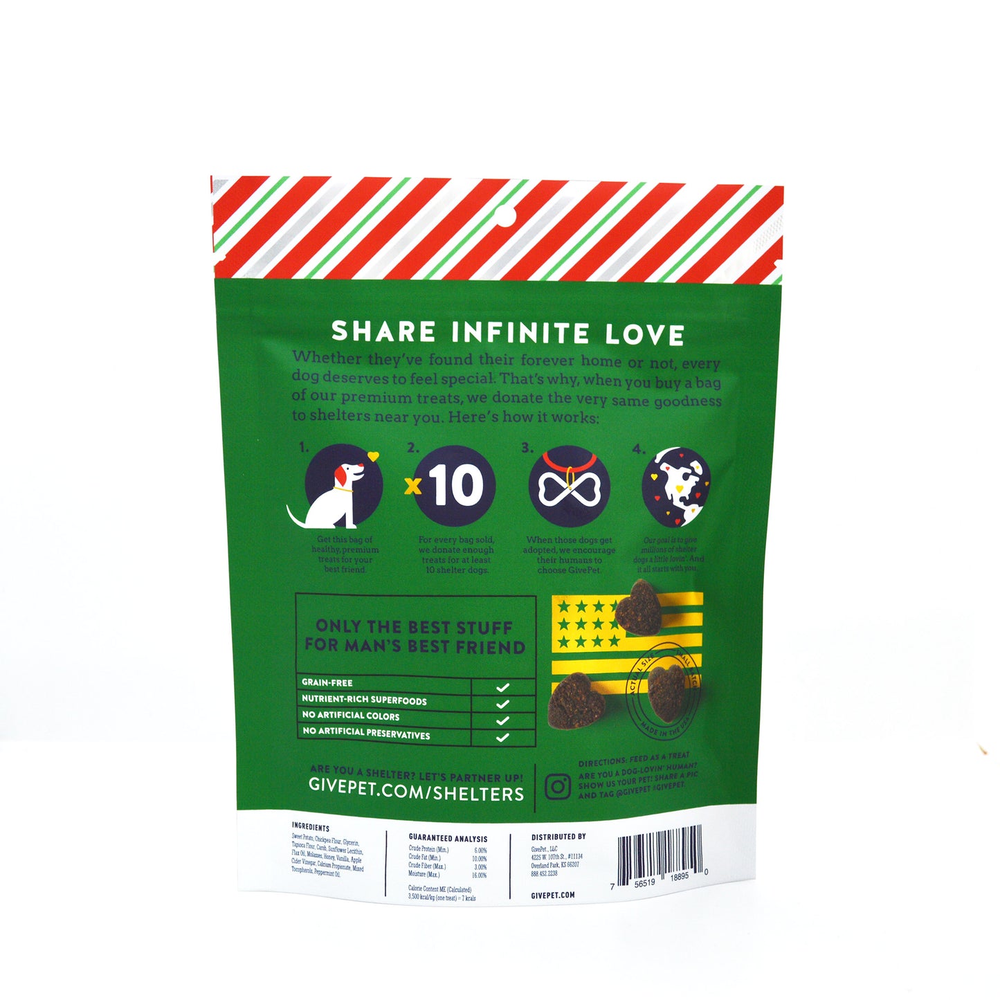 GivePet Peppermint Bark Dog Treats