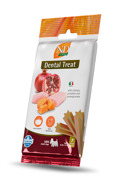 Farmina N&D Pumpkin Dental Treat, Chicken & Pomegranate