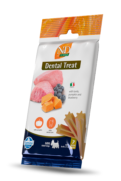 Farmina N&D Pumpkin Dental Treat, Lamb & Blueberry