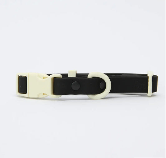 The Fritz Collar Durable, Waterproof & Two-Tone | Black Tie White Sand
