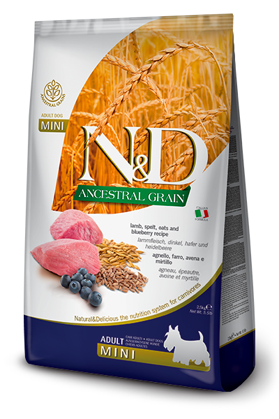 Farmina N&D Ancestral Grains- LAMB & BLUEBERRY