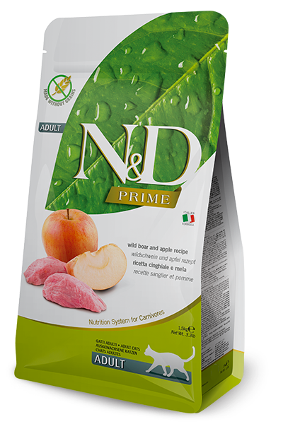 Farmina Cat Food- N&D Prime Feline- Boar & Apple Adult