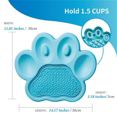 PAW 2-in-1 Slow Feeder Interactive Dish & Lick Pad Mat