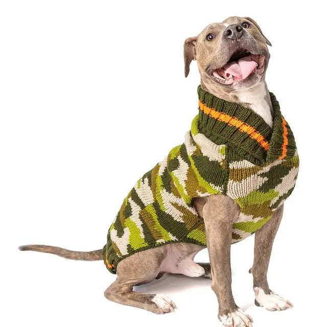 Camo Dog Sweater by Chilly Dog