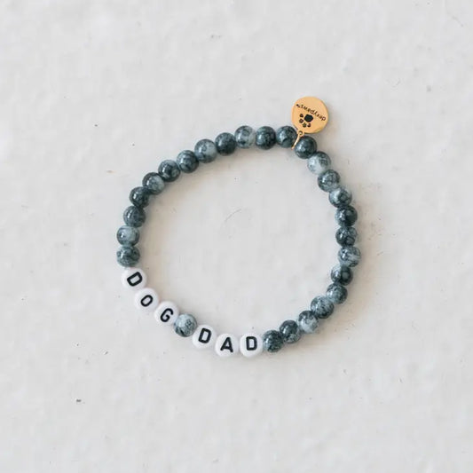 Dog Dad Beaded Bracelet
