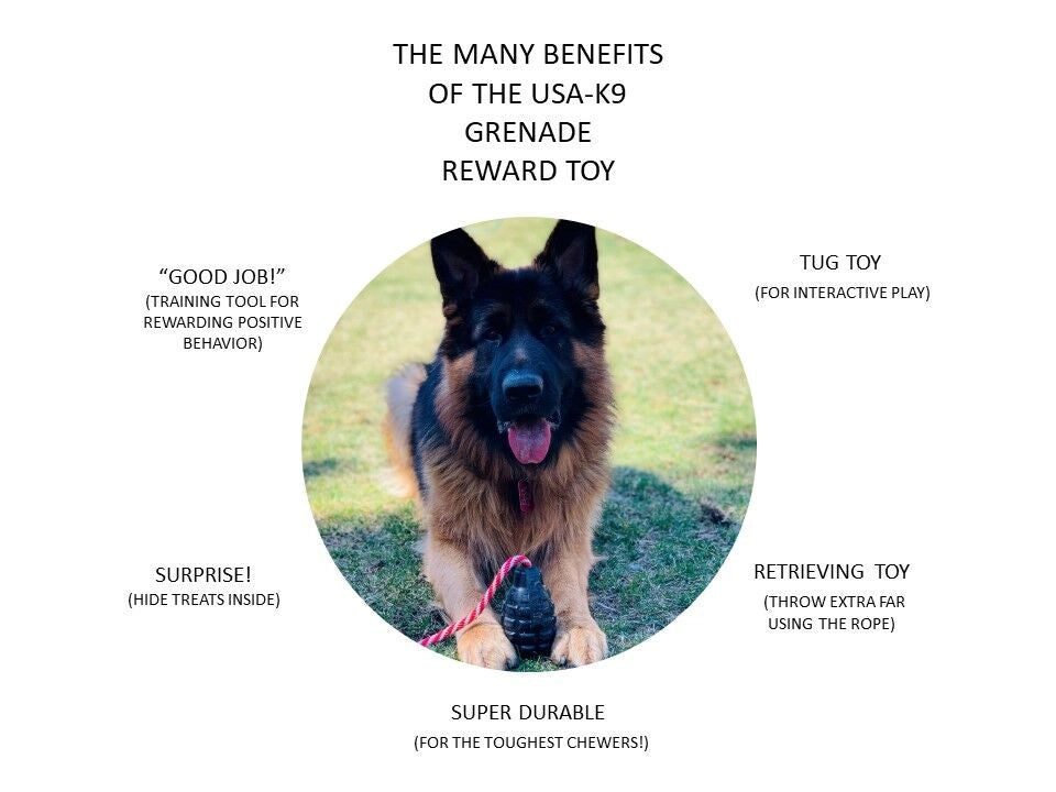 USA-K9 Magnum Grenade Chew Toy