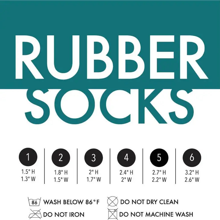 Rubber Dipped Socks - Orange