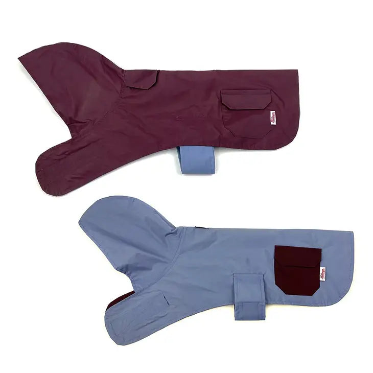 Milltown Wine Red & Blue Reversible Rain Coat