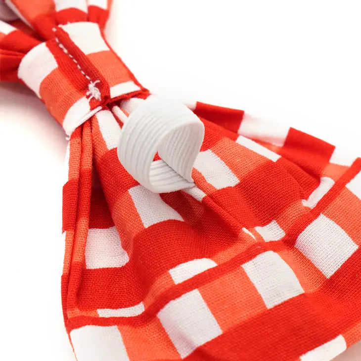 Red Check Bow Tie by The Paws